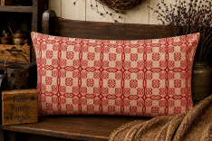 SARATOGA RED/TAN SHAM 20X30